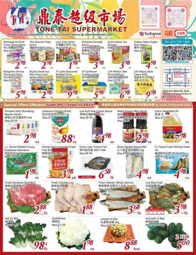 Tone Tai Supermarket Flyer September 5 to 11