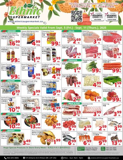 Ethnic Supermarket (Milton) Flyer September 5 to 11
