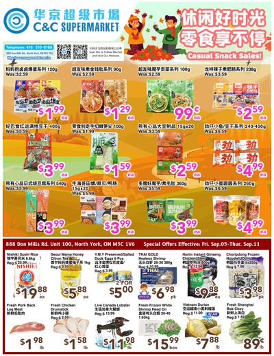 C&C Supermarket Flyer September 5 to 11