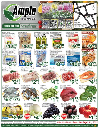 Ample Food Market (North York) Flyer September 5 to 11