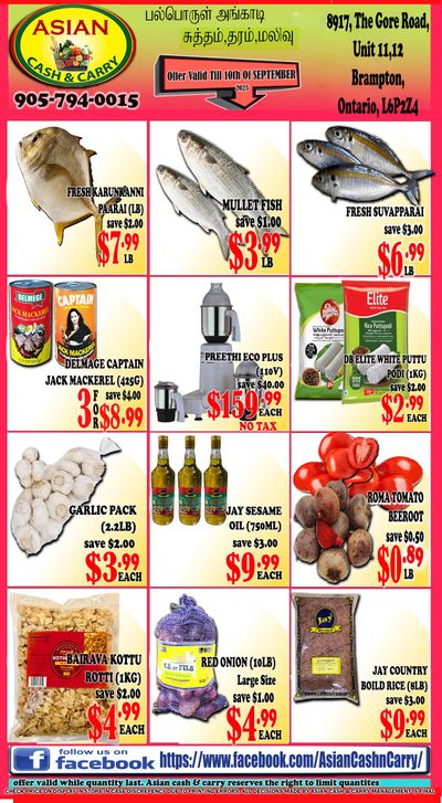 Asian Cash & Carry Flyer September 5 to 11