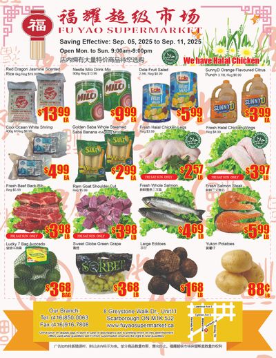 Fu Yao Supermarket Flyer September 5 to 11