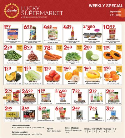 Lucky Supermarket (Calgary) Flyer September 5 to 11