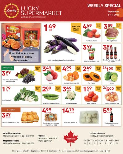 Lucky Supermarket (Winnipeg) Flyer September 5 to 11