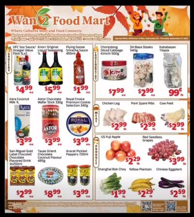 Wan 2 Food Mart Flyer September 5 to 11
