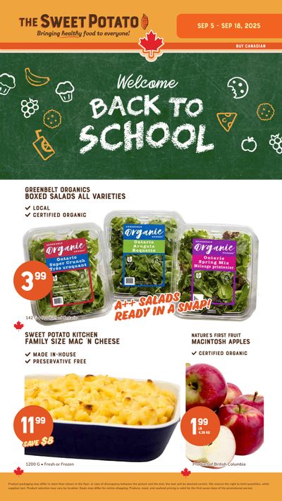 The Sweet Potato Flyer September 5 to 18