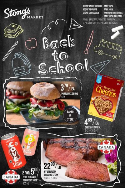 Stong's Market Flyer September 5 to 18