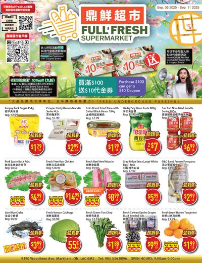 Full Fresh Supermarket Flyer September 5 to 11