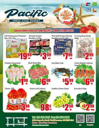 Pacific Fresh Food Market (North York) Flyer September 5 to 11