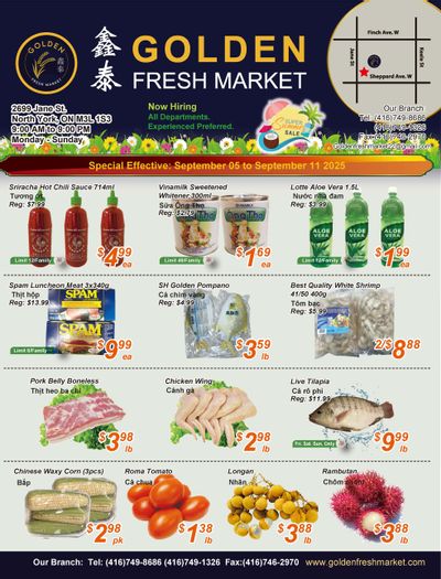 Golden Fresh Market Flyer September 5 to 11