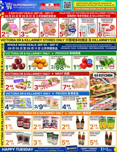 88 Supermarket Flyer September 5 to 11