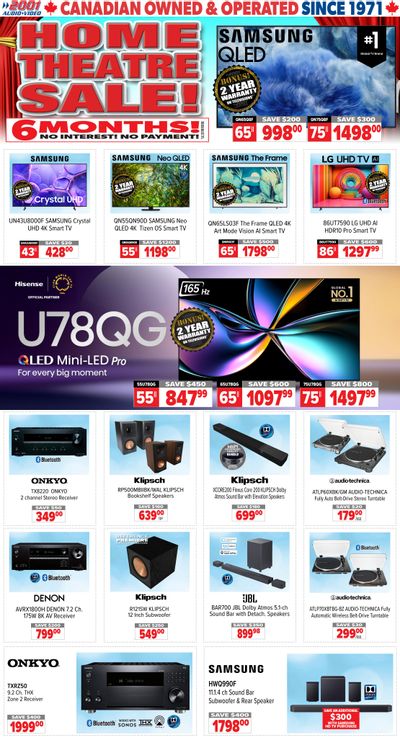 2001 Audio Video Flyer September 5 to 11