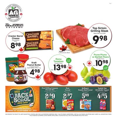 AG Foods Flyer September 5 to 11