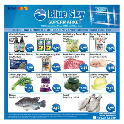 Blue Sky Supermarket (North York) Flyer September 5 to 11