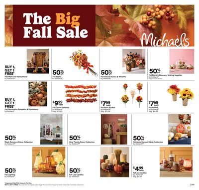 Michael's Flyer September 5 to 11