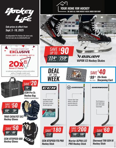 Pro Hockey Life Flyer September 5 to 18