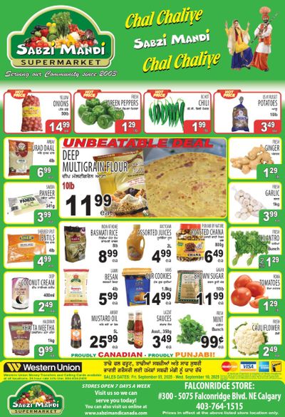 Sabzi Mandi Supermarket (Calgary) Flyer September 5 to 10