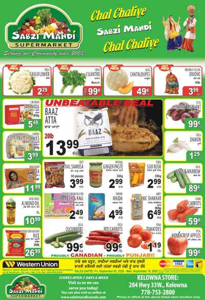 Sabzi Mandi Supermarket (Kelowna) Flyer September 5 to 10