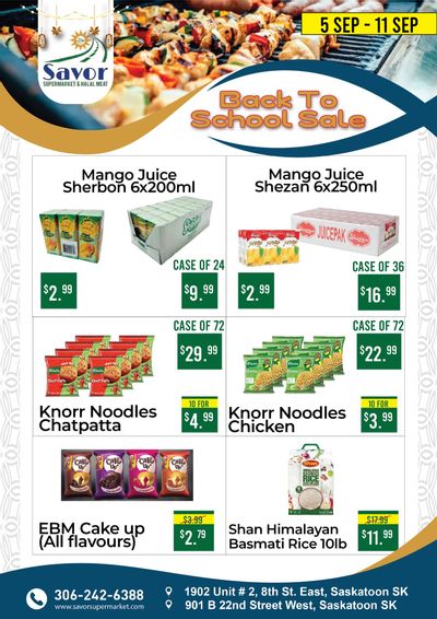 Savor Supermarket Flyer September 5 to 11