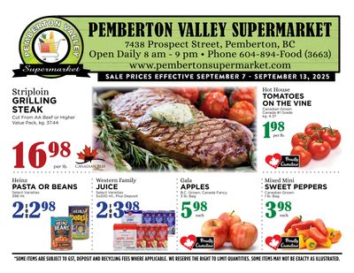 Pemberton Valley Supermarket Flyer September 7 to 13