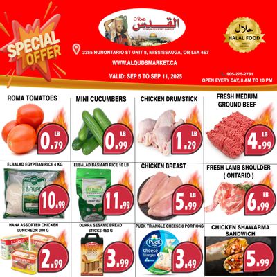 Al-Quds Supermarket Flyer September 5 to 11