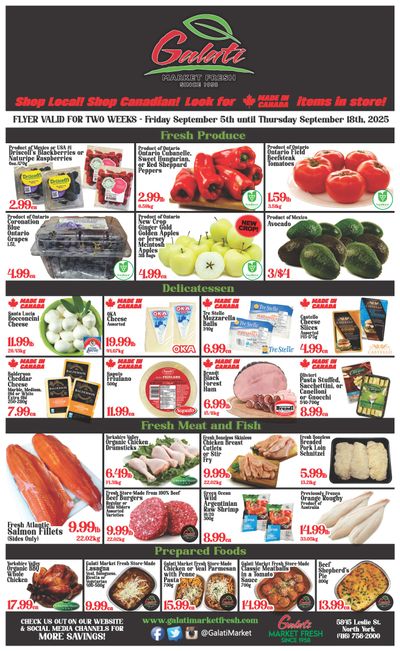 Galati Market Fresh Flyer September 5 to 18