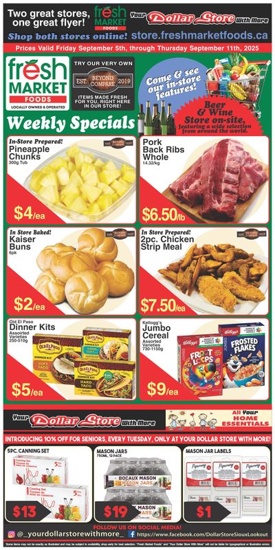Fresh Market Foods Flyer September 5 to 11