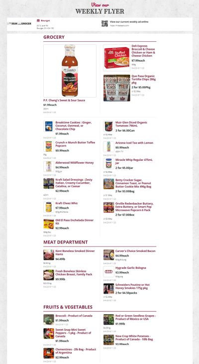 Mike Dean Local Grocer Flyer September 5 to 11