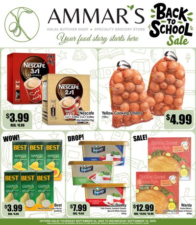 Ammar's Halal Meats Flyer September 4 to 10