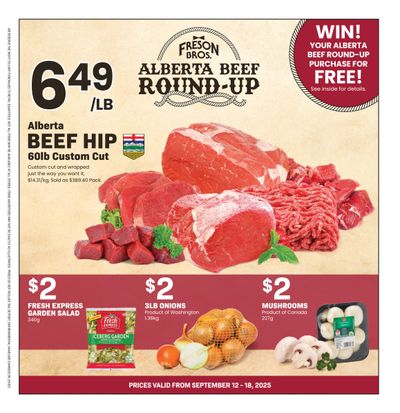 Freson Bros. Flyer September 12 to 18