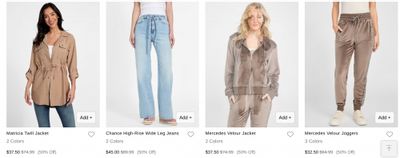 GUESS & GUESS Factory Canada: Clearance up to 50% off + 25% off When You Spend $250