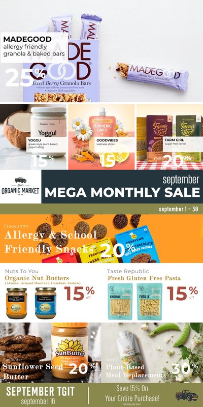 Dad’s Organic Market Monthly Flyer September 1 to 30