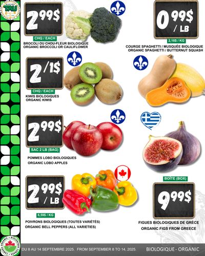 Marches Tau Produce Flyer September 8 to 14
