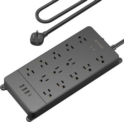 Amazon Canada Deals: Save 36% on TROND Surge Protector Power Bar USB C & 13 Outlets, with Promo Code + More Offers
