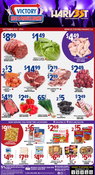 Victory Meat Market Flyer September 9 to 13