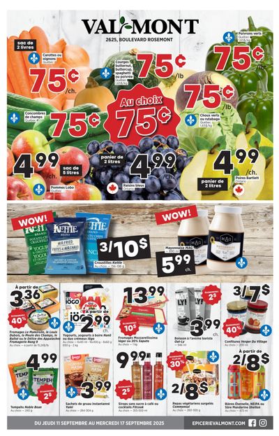 Val-Mont Flyer September 11 to 17