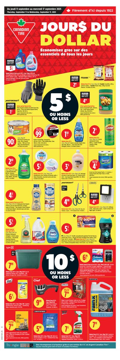 Canadian Tire (QC) Flyer September 11 to 17