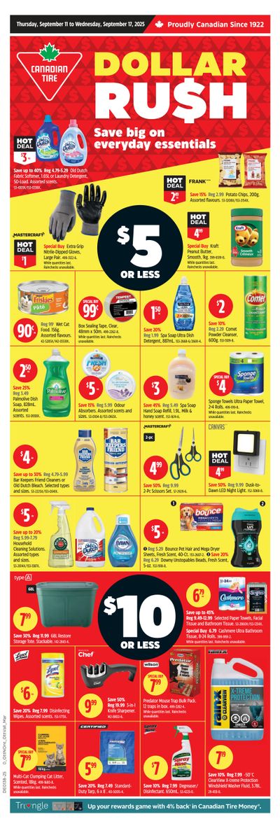 Canadian Tire (Atlantic) Flyer September 11 to 17