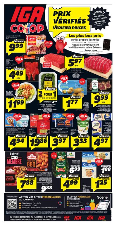 IGA (NB) Flyer September 11 to 17