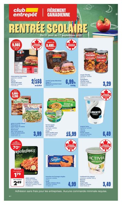 Wholesale Club (QC) Flyer August 21 to September 17