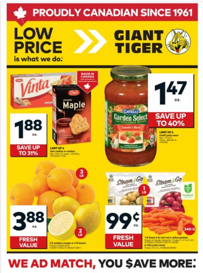 Giant Tiger Canada Flyer Deals September 10th – 16th