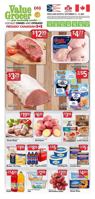 Value Grocer Flyer September 11 to 17