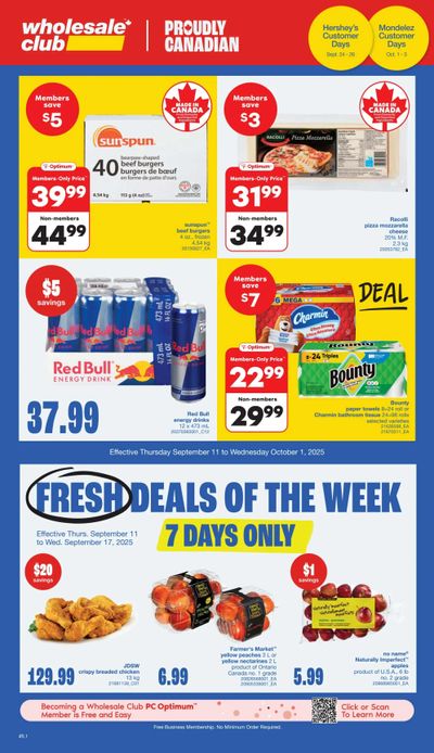 Wholesale Club (Atlantic) Flyer September 11 to October 1