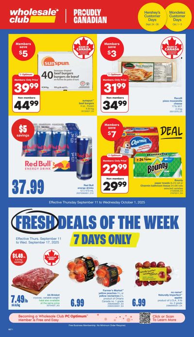 Wholesale Club (West) Flyer September 11 to October 1