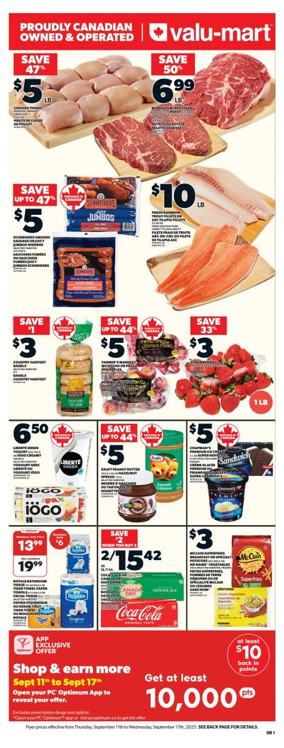Valu-mart Flyer September 11 to 17