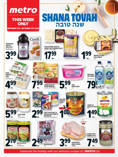 Metro (ON) Rosh Hashanah Flyer September 11 to 17