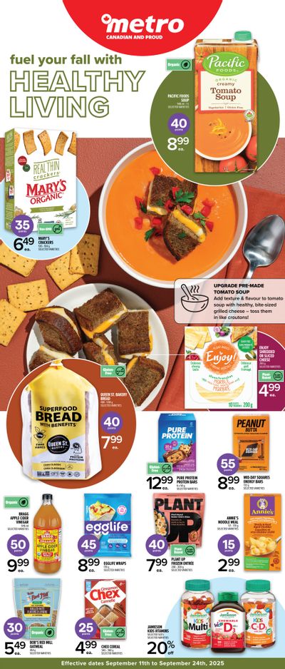 Metro (ON) Health and Wellness Flyer September 11 to 24