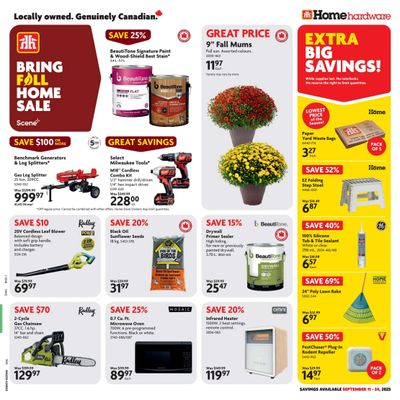 Home Hardware Building Centre (ON) Flyer September 11 to 24