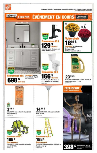 Home Depot (QC) Flyer September 11 to October 1