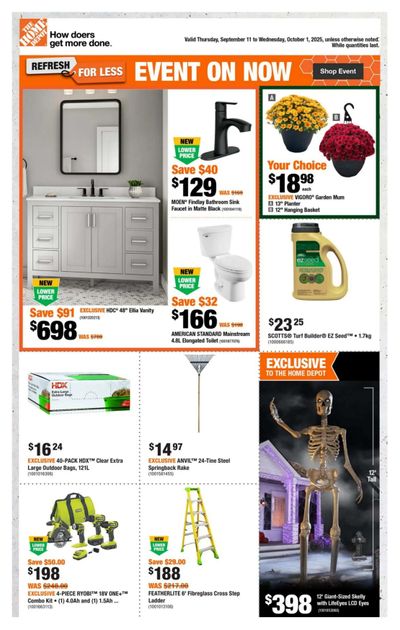 Home Depot (Atlantic) Flyer September 11 to October 1